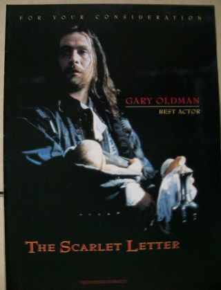 Gary Oldman The Scarlet Letter 1996 Ad - Best Actor Consideration