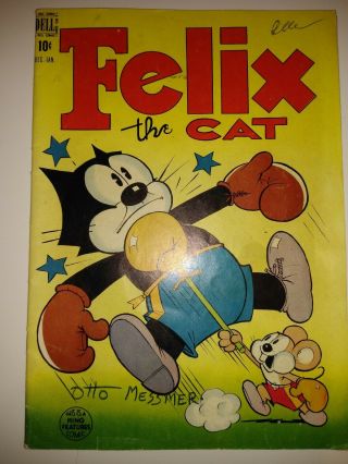 Felix The Cat Comic Book 6 Signed By Otto Messmer Creator Of Felix The Cat