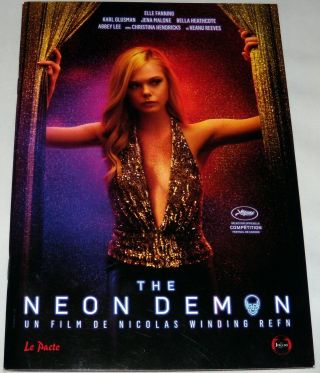 The Neon Demon Winding Refn Elle Fanning Jena Malone French Cannes Pressbook