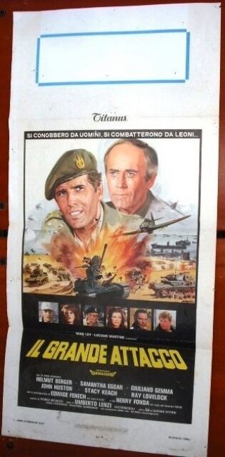 Il Grande Attacco Italian Movie Locandina Poster 70s