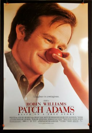 Patch Adams 1998 Movie Poster 27x40 Rolled Us 1 Sheet,  Double - Sided