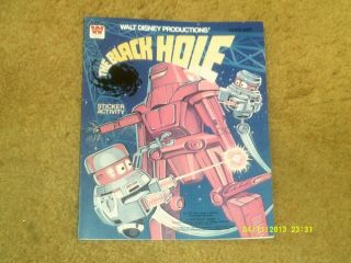 Disney The Black Hole 1979 Sticker/ " Punch - Outs " /game/coloring Book 16 Pages (nm)