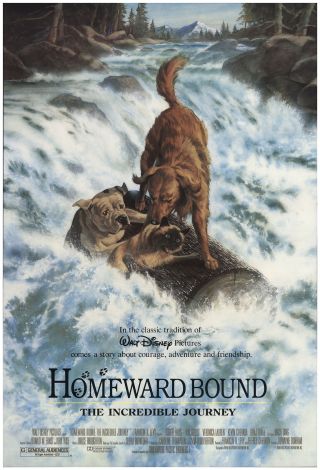 Homeward Bound: The Incredible Journey 1993 27x40 Orig Movie Poster Fff - 68134