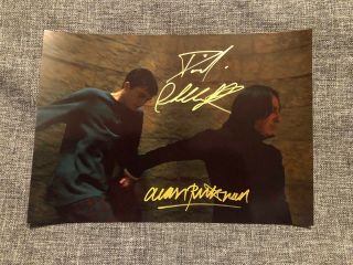 Alan Rickman Daniel Radcliffe Snape Harry Potter Autograph Signed 6x8 Photo