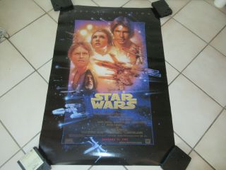 Vintage Star Wars A Hope Special Edition 27 X 40 Movie Poster One Sided