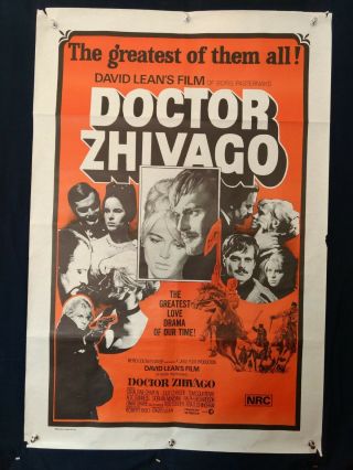 Doctor Zhivago - Australian One Sheet Movie Poster