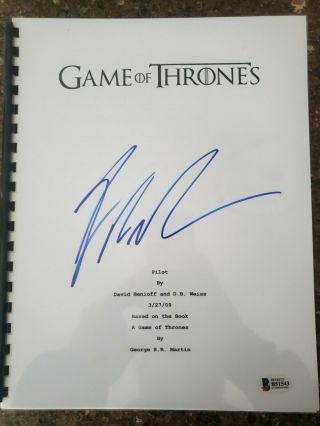 George R.  R.  Martin Signed Autographed Game Of Thrones Pilot Episode Script