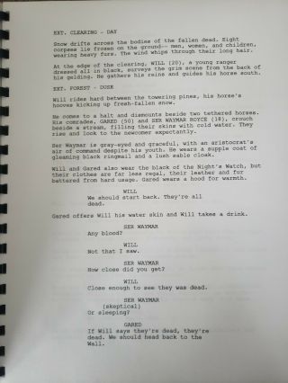 George R.  R.  Martin Signed Autographed GAME OF THRONES Pilot Episode Script 2