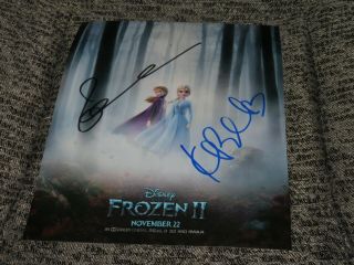 Idina Menzel & Kristen Bell Signed 8x10 Photo Frozen Disney Anna Elsa