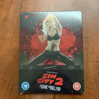 Sin City 2 Zavvi Uk Exclusive Blu - Ray Steelbook Rare Gloss Jessica Alba Cover