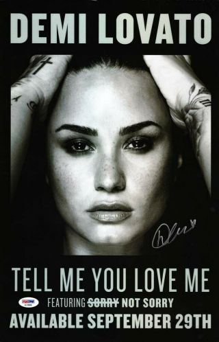 Demi Lovato Autographed Signed 11x17 Poster Certified Authentic Psa/dna