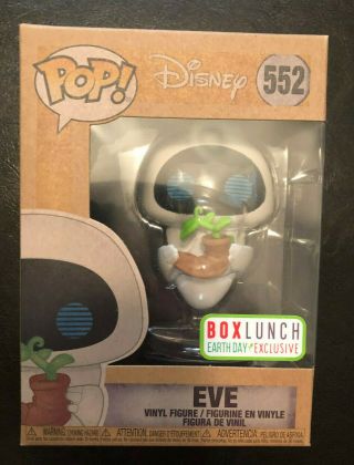 Eve Funko Pop Disney Wall - E 552 Box Lunch Earth Day Exclusive