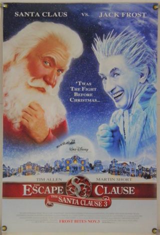 The Santa Clause 3 Ds Rolled Orig 1sh Movie Poster Tim Allen Martin Short (2006)