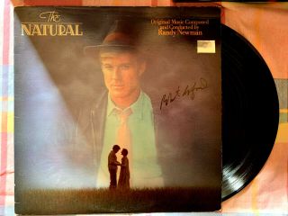 Robert Redford Autographs " The Natural " 1981 Motion Picture Soundtrack Record