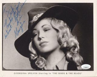 Georgina Spelvin D 1983 Signed To 8x10 B&w Photo Actress/porn Star Jsa Dd68697