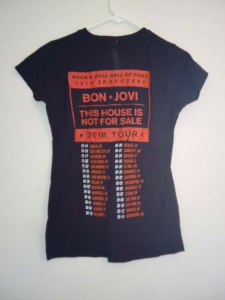 Womens Bon Jovi This House Is Not 2018 Size Small Tour T Shirt 4