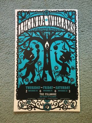 Lucinda Williams Fiimore Rock Concert Poster 2003 F599 San Francisco