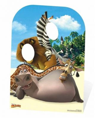 Madagascar Child Size Cardboard Cutout Stand In Great For Party Photos