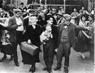 Edna Purviance & Charlie Chaplin In Dance Hall - A Dog 