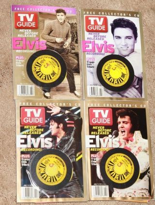 Elvis Presley 2004 Tv Guide With Sun Records Unreleased Recording Cd