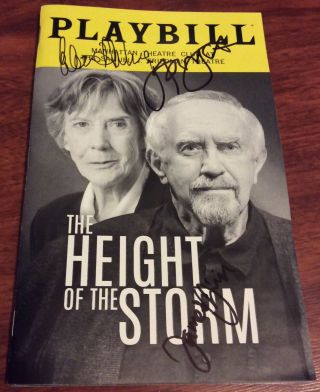The Height Of The Storm Signed Playbill Jonathan Pryce Eileen Atkins Wow
