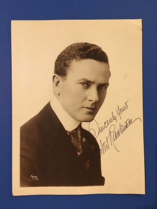 Herbert Rawlinson Vintage Hand Signed Photo Uninscribed Vg Circa 1919