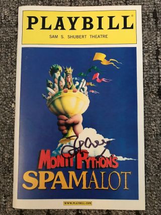 John Cleese Signed Autographed Monty Pythons Spamalot Ny Broadway Playbill
