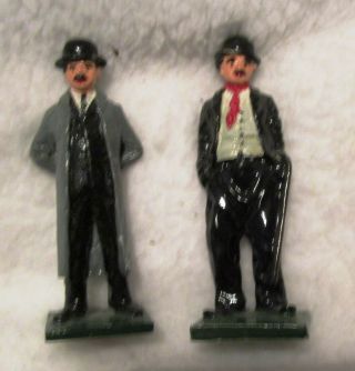 Vintage Charlie Chaplin Small Metal Or Lead Figures