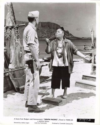 Rossano Brazzi/mitzi Gaynor " South Pacific " 1958 Vintage Movie Still