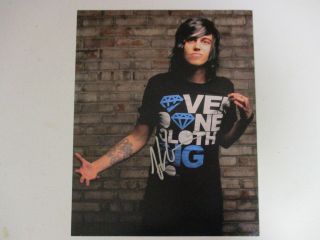 Sleeping With Sirens Kellin Autographed Signed Photo With Signing Picture Proof
