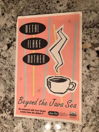 Beyond The Java Sea By Metal Flake Mother Rare Promo Poster 1997 Hep - Cat 11x17