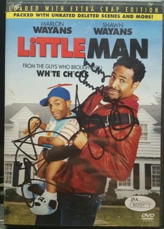 Shawn Wayans & Marlon Wayans Signed Little Man Dvd Cover Jsa Certified " Rare "