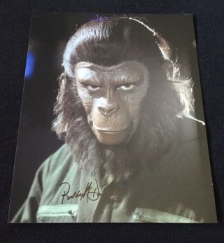 Roddy Mcdowall,  Planet Of The Apes,  8x10 Photo Signed Autograph W/2