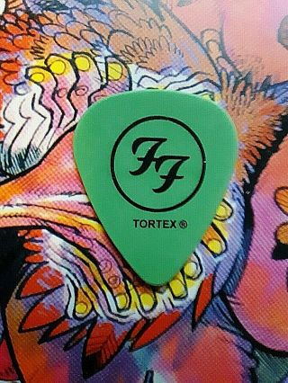 Foo Fighters Small Logo/dunlop U.  S.  A.  2004 One By One Tour Saul Goode Pick