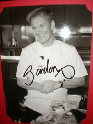 Gordon Ramsay Steak Signed Photograph & Tasting Menu - Paris Casino Las Vegas 2