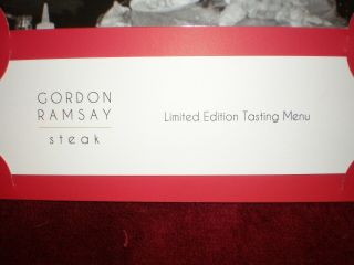 Gordon Ramsay Steak Signed Photograph & Tasting Menu - Paris Casino Las Vegas 4