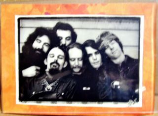 Grateful Dead Photo Post Card With Message On Reverse With Frame Stand