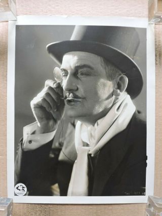 Rudolf Forster With Monocle Large Size Dw Silent Portrait Photo 1927 Pique Dame