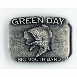 Green Day Big Mouth Band Belt Buckle Official Merch Cast Pewter Punk Rock