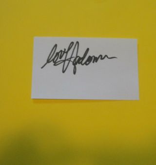 Madonna Signed 3x5 Index Card Autograph