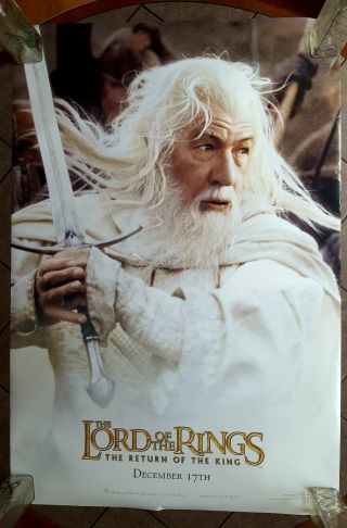 Lord Of The Rings: Return Of The King (gandolf) Dbl - Sided 27x40 Movie Poster