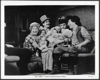 The Marx Brothers Groucho Harpo Chico Marx 1940 Mgm Photo Go West