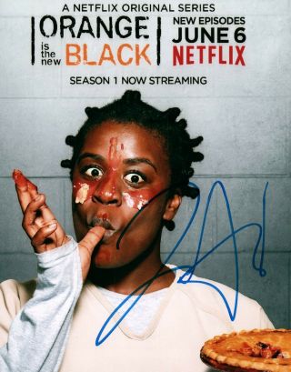 Uzo Aduba Orange Is The Black Signed 8x10 Autographed Photo
