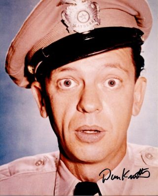 Don Knotts Signed The Andy Griffith Show 8x10 - Funny Closeup As 