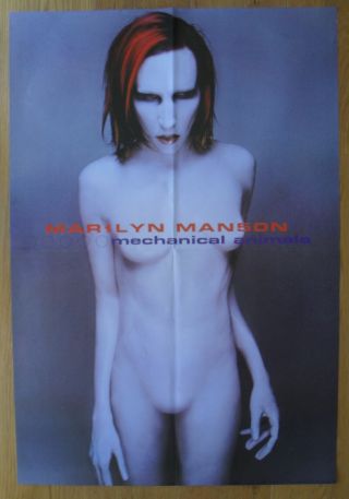 Marilyn Manson Mechanical Animals Vintage Poster
