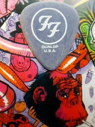 Foo Fighters Small Logo/dunlop U.  S.  A.  2004 One By One Tour Les Dudis Guitar Pick
