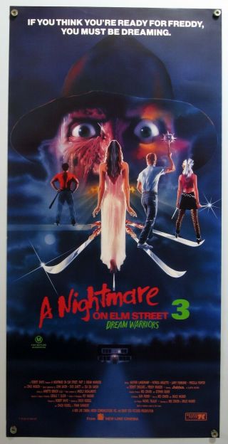 A Nightmare On Elm Street 3 Dream Warriors Robert Englund Horror Daybill 1987