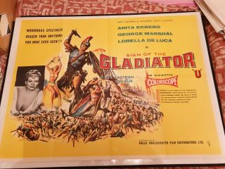 Anita Ekberg - Sign Of The Gladiator - 1959 - Uk Quad