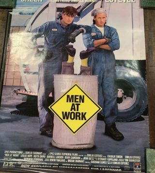 Men At Work Movie Poster 27 X 40 Inches - Charlie Sheen Emilio 1990 3