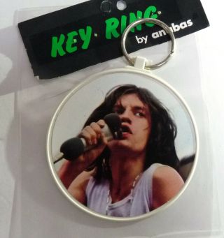 Rolling Stones / Mick Jagger - Official Vintage Keyring - Anabas 1976